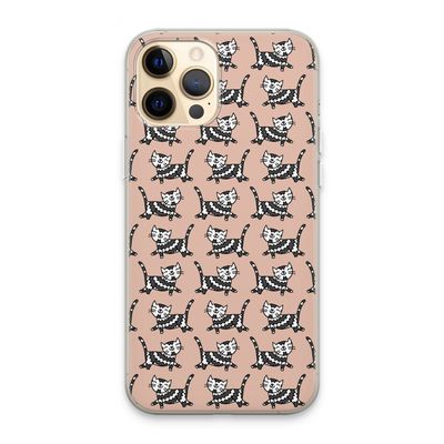 Zwarte poes: iPhone 13 Pro Max Transparant Hoesje