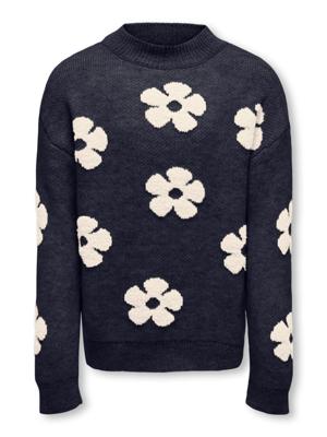 Kids ONLY winter sweater meisjes - blauw - KogNaja - regular fit, gebreid