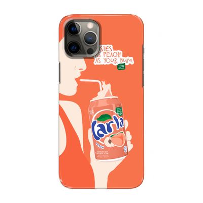 Peach please!: Volledig geprint iPhone 12 Pro Max Hoesje