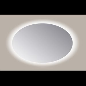 Spiegel Ovaal Sanicare Q-Mirrors 60x80 cm PP Geslepen LED Cold White Zonder Sensor Sanicare