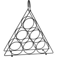 Basic Metalen wijnrek voor 6 flessen zwart