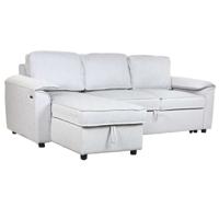 Slaapbank Home ESPRIT Lichtgrijs Modern 220 x 153 x 88 cm