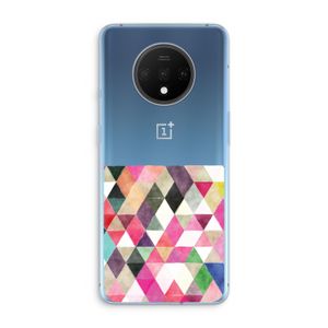 Gekleurde driehoekjes: OnePlus 7T Transparant Hoesje