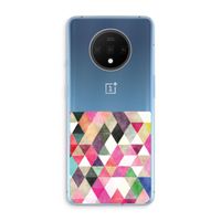 Gekleurde driehoekjes: OnePlus 7T Transparant Hoesje