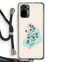 Violets are blue: Xiaomi Redmi Note 10 Pro Transparant Hoesje met koord