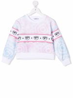 Chiara Ferragni Kids sweat à imprimé tie dye - Rose - thumbnail