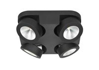 HighLight spot Montreal 4 lichts vierkant - zwart - thumbnail