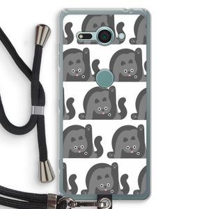 Cats: Sony Xperia XZ2 Compact Transparant Hoesje met koord