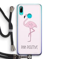 Pink positive: Huawei P Smart (2019) Transparant Hoesje met koord