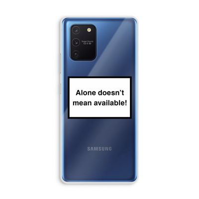 Alone: Samsung Galaxy Note 10 Lite Transparant Hoesje