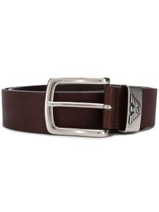 Emporio Armani ceinture à logo - Marron