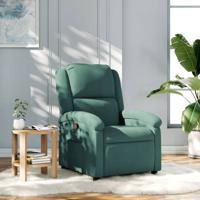 Fauteuil verstelbaar fluweel donkergroen