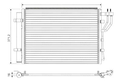 Condensor, airconditioning 822582