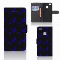 Huawei P9 Lite Telefoon Hoesje Vlinder Patroon - thumbnail