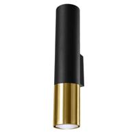 Wandlamp LOOPEZ zwart/goud Wandlamp LOOPEZ zwart/goud