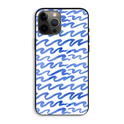 Blauwe golven: iPhone 12 Pro Max Biologisch afbreekbaar hoesje