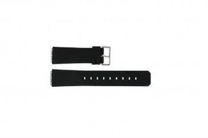 Horlogeband Jacob Jensen 100 / 120 / 121 Square Rubber Zwart 23mm
