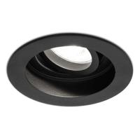 Laredo LED inbouwspot - GU10 5 Watt 400 lumen - 6400K daglicht wit - Dimbaar - verzonken - Rond - Kantelbaar - IP20 Voor binnen - Zwart
