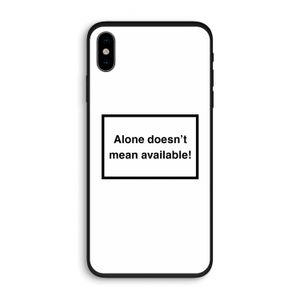 Alone: iPhone XS Biologisch afbreekbaar hoesje