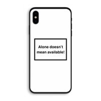 Alone: iPhone XS Biologisch afbreekbaar hoesje