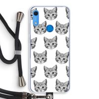 Kitten: Huawei Y6s Transparant Hoesje met koord