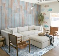 Hydraulische tegels vinyl vloerkleed Middellandse zee