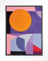 Urban Cotton Wandkleed 'Repulsive' 110 x 145cm in Floating Frame - black