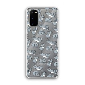 Poezen: Samsung Galaxy S20 Transparant Hoesje