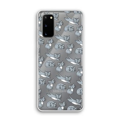 Poezen: Samsung Galaxy S20 Transparant Hoesje