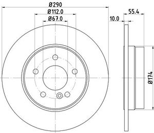 Remschijf Gecoat 52139PRO 8DD355104321