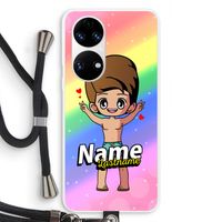 Chibi Maker man: Huawei P50 Transparant Hoesje met koord