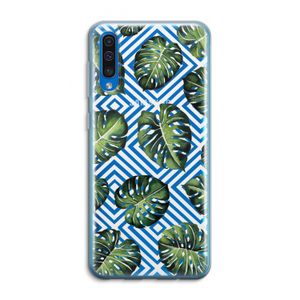Geometrische jungle: Samsung Galaxy A50 Transparant Hoesje