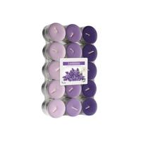 Lavendel Geurkaarsen - 60x Waxinelichtjes - D4 cm - 4 Uur Brandtijd -Geparfumeerde Kaarsen