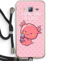 Love You A Lotl: Samsung Galaxy J3 (2016) Transparant Hoesje met koord