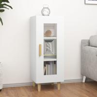 Dressoir 34,5x34x90 cm bewerkt hout wit - thumbnail