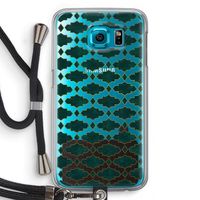Moroccan tiles: Samsung Galaxy S6 Transparant Hoesje met koord