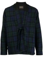 Maharishi veste à motif tartan - Bleu