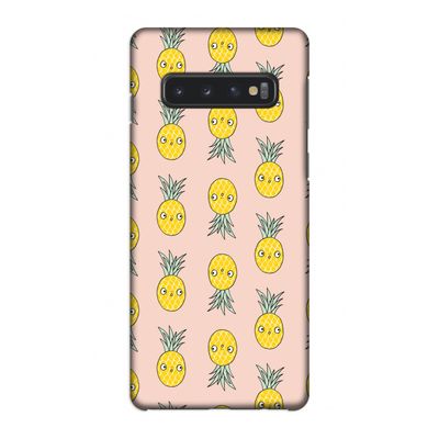 Ananas: Samsung Galaxy S10 4G Volledig Geprint Hoesje
