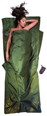 Cocoon Travelsheet 100% Zijde - Dark Olive Green