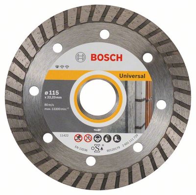 Bosch Accessoires Diamantdoorslijpschijf Standard for Universal Turbo 115 x 22,23 x 2 x 10 mm 1st - 2608602393