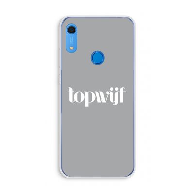 Topwijf Grijs Wit: Huawei Y6s Transparant Hoesje