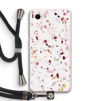 Terrazzo N°9: Pixel 3 XL Transparant Hoesje met koord
