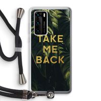 Take me back: Huawei P40 Transparant Hoesje met koord