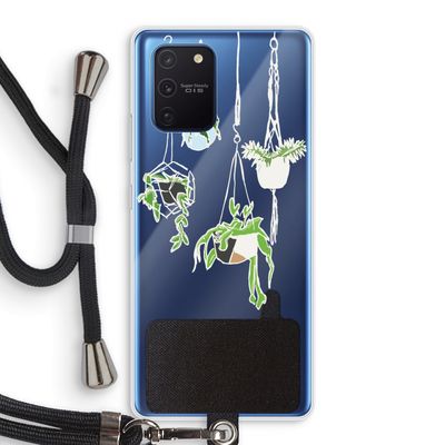 Hang In There: Samsung Galaxy Note 10 Lite Transparant Hoesje met koord