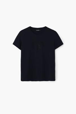 Strass-logo T-shirt - BLACK - L