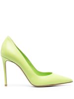 Le Silla Eva leather pumps - Vert - thumbnail