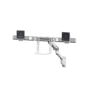 Ergotron HX Dual Arm Wall Mount Monitor-wandbeugel 2-voudig 38,1 cm (15) - 81,3 cm (32) Wit Draaibaar, In hoogte verstelbaar, Kantelbaar, Zwenkbaar