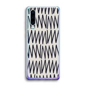 Marrakech Zigzag: Huawei P30 Transparant Hoesje