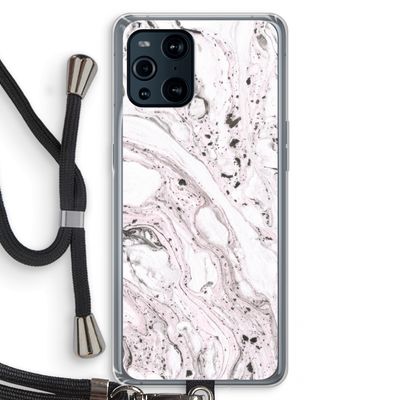 Mengelmoes: Oppo Find X3 Transparant Hoesje met koord
