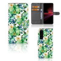 Sony Xperia 1 III Hoesje Orchidee Groen Sony Xperia 1 III Hoesje Orchidee Groen